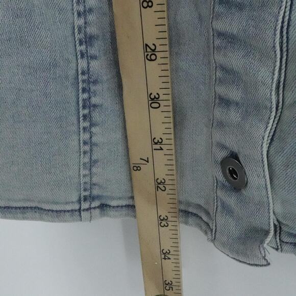 Free People Dress Womens 6 Blue Amber Denim Stretchy Western Boho Casual - Picture 15 of 16